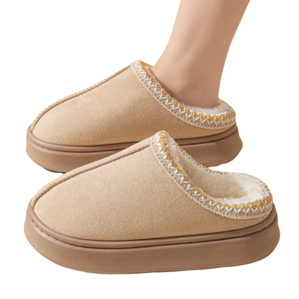 Cozy Faux Fur Lined Winter Slippers - Image 19