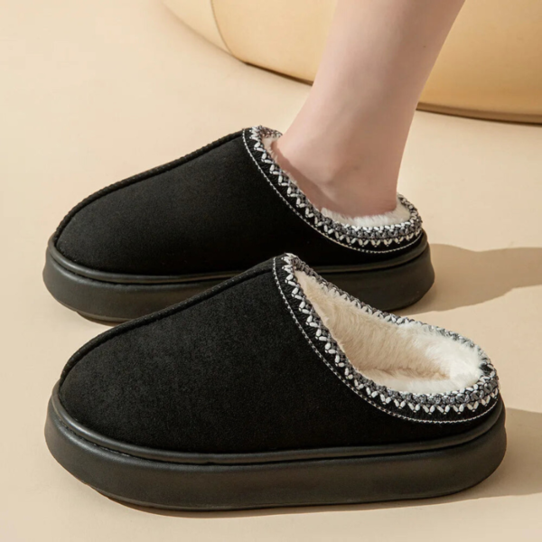 Cozy Faux Fur Lined Winter Slippers - Image 18