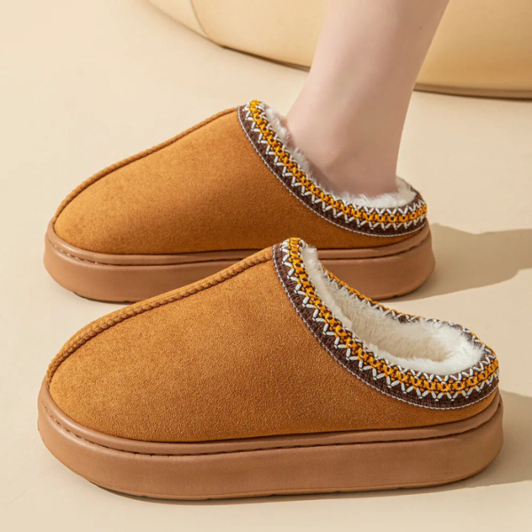 Cozy Faux Fur Lined Winter Slippers - Image 17