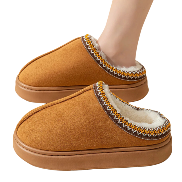 Cozy Faux Fur Lined Winter Slippers - Image 16