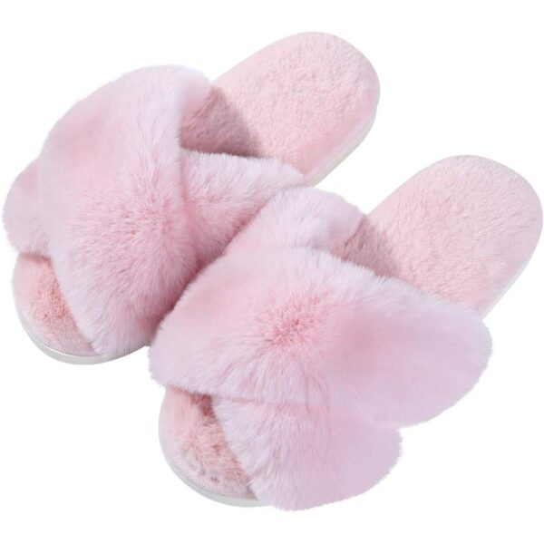 Comfy Foam Slippers For Women Light Pink