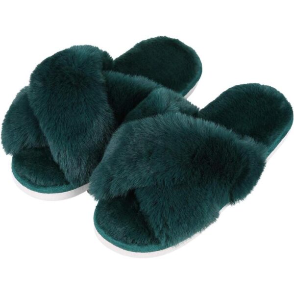 Comfy Foam Slippers For Women Green
