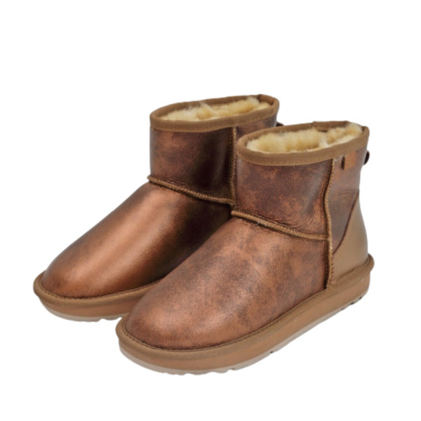 Leather Waterproof Women Snow Boots