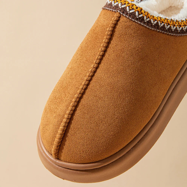 Cozy Faux Fur Lined Winter Slippers - Image 21