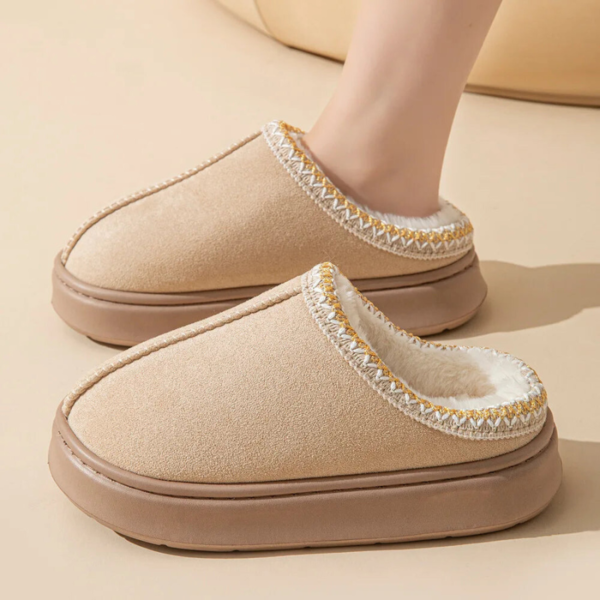 Cozy Faux Fur Lined Winter Slippers - Image 20