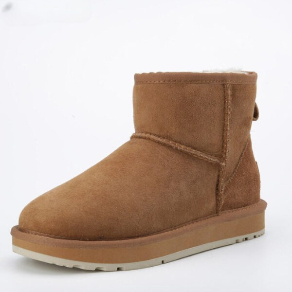 Women's Ankle Snow Boots Brown - Image 6