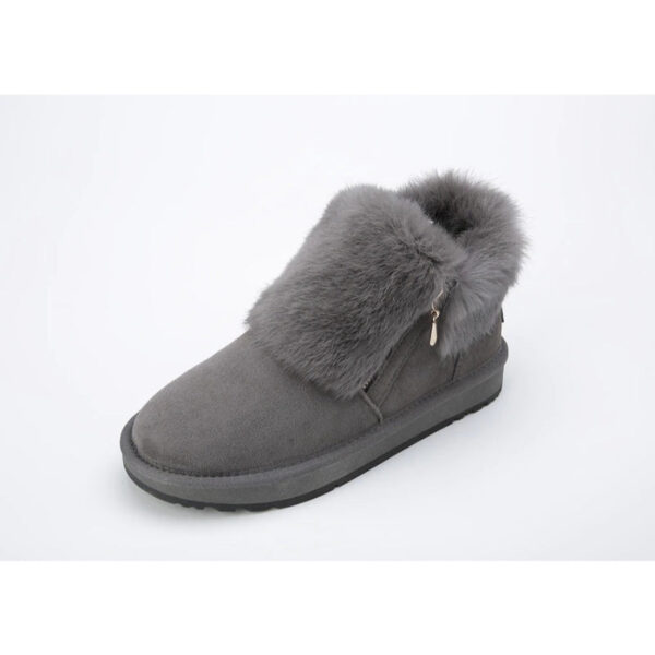 Short Ankle Warm Shoes Gray - Image 5