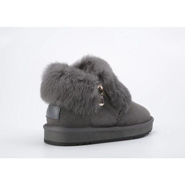 Short Ankle Warm Shoes Gray - Image 4