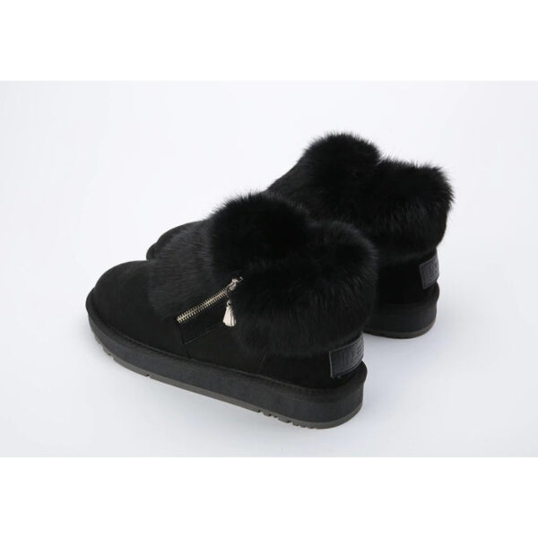 Short Ankle Warm Shoes Black - Image 4
